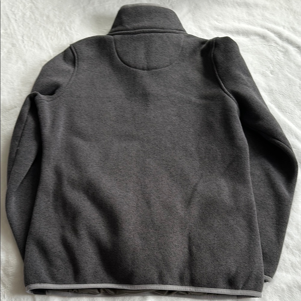 L.L.Bean Dark Gray Fleece Pullover - Picture 3 of 3